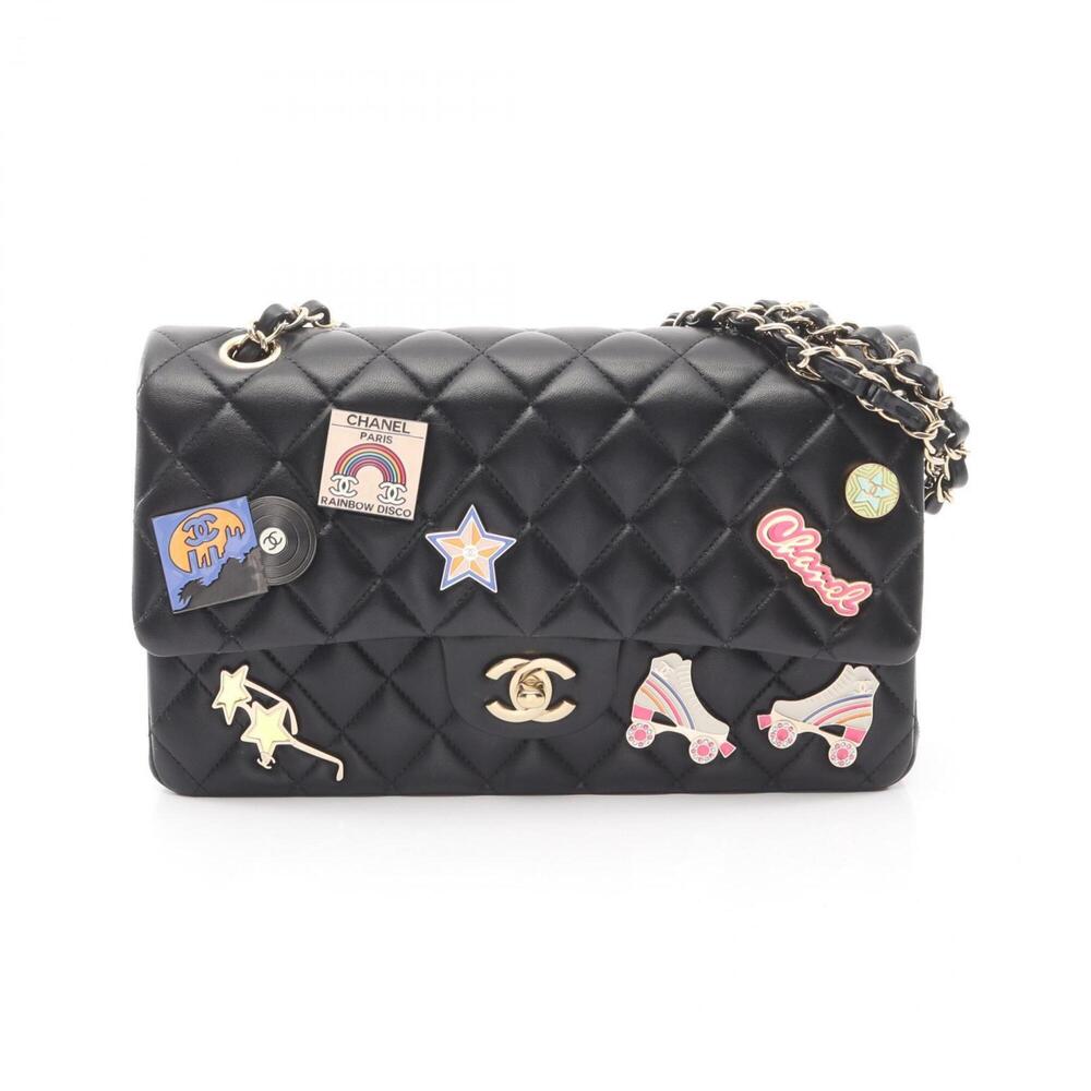 Chanel Matelassé Double Flap Shoulder Bag/Handbag, Lambskin Leather, Women's,... - Picture 1 of 9